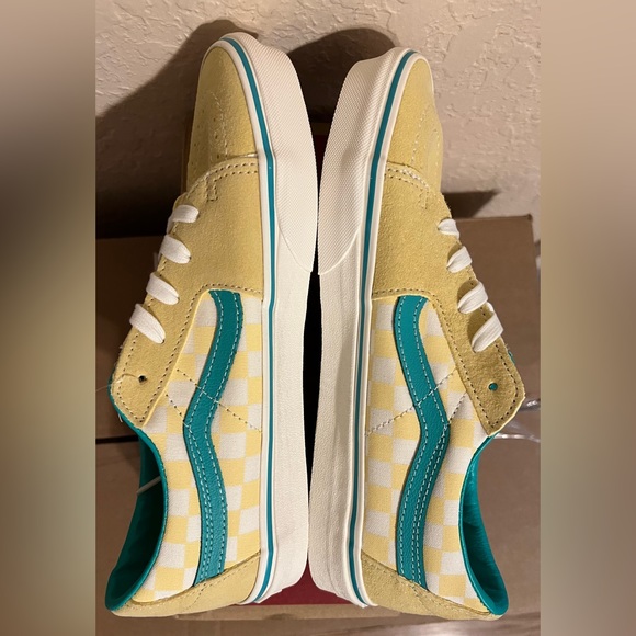 VANS Sk8-Low Checkerboard Lace Ups - Picture 7 of 9